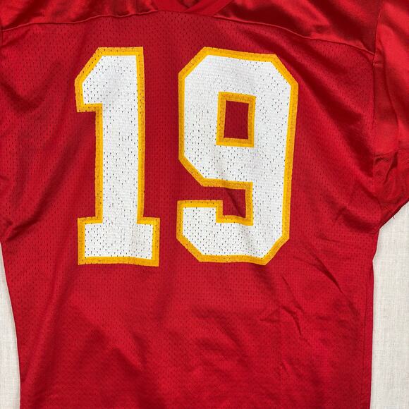 Vintage Joe Montana Kansas City Chiefs Wilson NFL #19 Medium Football Jersey - Picture 3 of 8